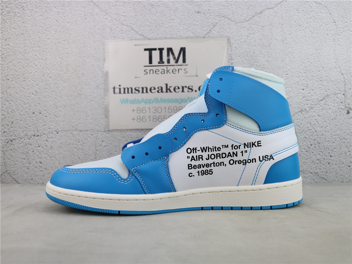 OG Batch Jordan 1 Retro High Off-White University Blue AQ0818-148